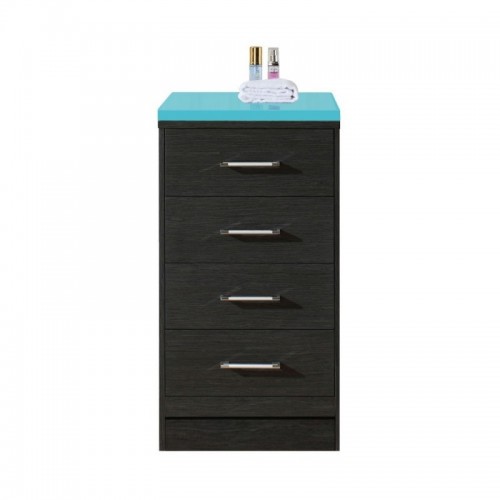 Tavian 18" Side Cabinet in Zebra Grey