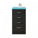 Tavian 18" Side Cabinet in Zebra Grey
