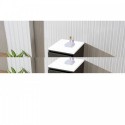 Tavian 18" Side Cabinet in Zebra Grey
