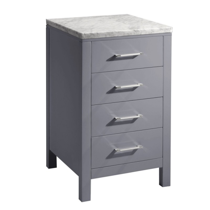 Caroline Parkway 20" Side Cabinet in Grey
