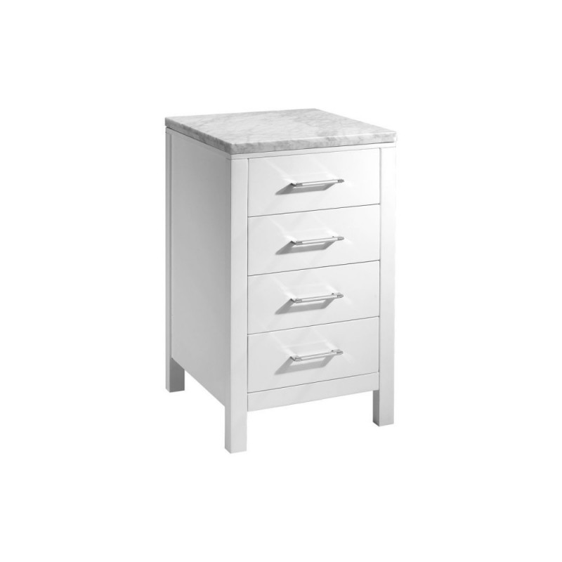 Caroline Parkway 20" Side Cabinet in White