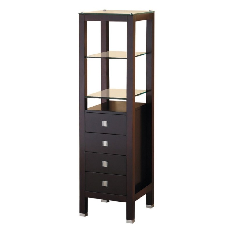 Cailey 16" Linen Cabinet in Espresso