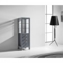 Cailey 16" Linen Cabinet in Grey