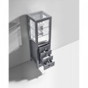 Cailey 16" Linen Cabinet in Grey