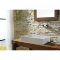 Eros Natural Stone Bathroom Vessel Sink in Bianco Carrara Marble
