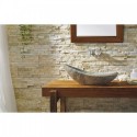 Haides Natural Stone Bathroom Vessel Sink in China Juparana Granite