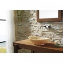 Phoenix Natural Stone Bathroom Vessel Sink in Honey Onyx Marble