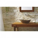 Doris Natural Stone Bathroom Vessel Sink in Coffee Marble