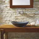 Bia Natural Stone Bathroom Vessel Sink in G654 Granite