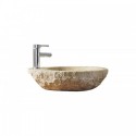 Elysia Natural Stone Bathroom Vessel Sink in G682 Granite