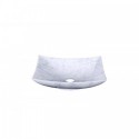 Nephele Natural Stone Bathroom Vessel Sink in Bianco Carrara Marble