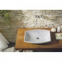 Kirke Natural Stone Bathroom Vessel Sink in Bianco Carrara Marble