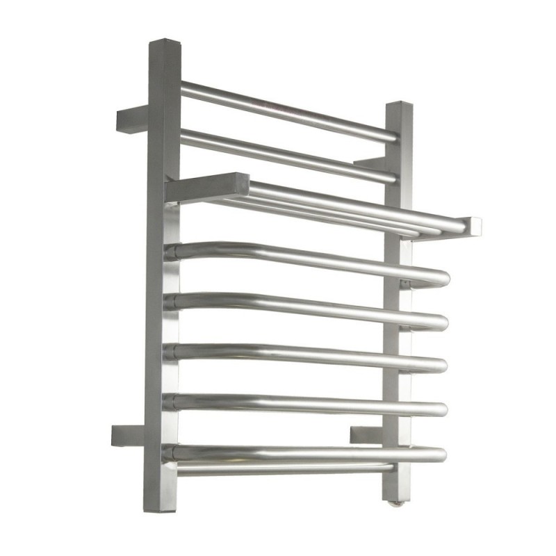 Koze 118 Wall Mounted Electric Towel Warmer in Brushed Nickel