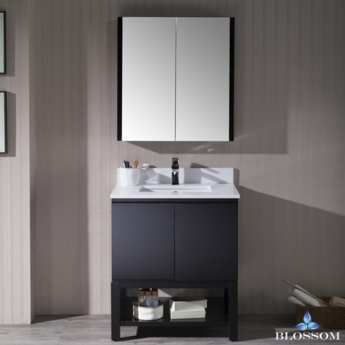 Monaco 30" Vanity Set with Medicine Cabinet