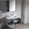 Monaco 36" Right Vanity Set with Chrome Legs