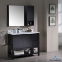 Monaco 42" Left Vanity Set with Mirror and Wall Cabinet