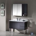 Monaco 42" Left Vanity Set with Medicine Cabinet and Chrome Legs