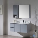 Monaco 42" Wall Mount Right Vanity Set with Mirror and Wall Cabinet