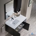 Monaco 42" Wall Mount Left Vanity Set with Mirror and Wall Cabinet