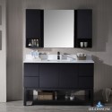 Monaco 54" Vanity Set with Mirror and Wall Cabinets