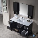 Monaco 54" Vanity Set with Mirror and Wall Cabinets