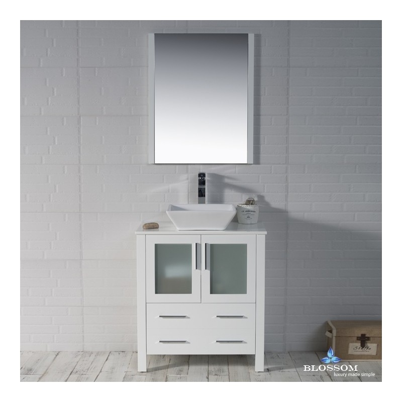 Sydney 30" Vanity Set with Vessel Sink and Mirror