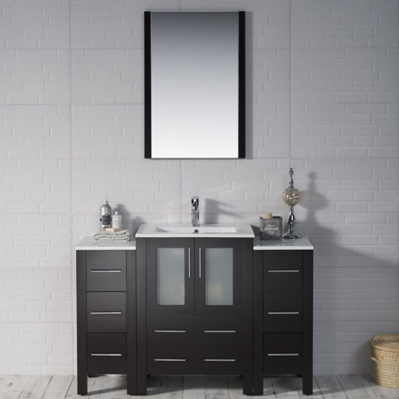 Sydney 48" Vanity Set with Double Side Cabinets