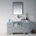 Sydney 54" Vanity Set with Vessel Sink and Double Side Cabinets