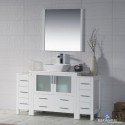 Sydney 60" Vanity Set with Vessel Sink and Double Side Cabinets