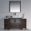 Sydney 60" Vanity Set with Vessel Sink and Double Side Cabinets