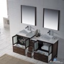 Sydney 72" Double Vanity Set with Vessel Sinks and Mirrors