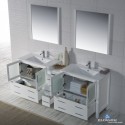 Sydney 84" Double Vanity Set with Mirrors