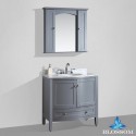 Rome 36" Vanity Set with Mirror and Wall Cabinets