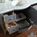 Rome 48" Vanity Set with Mirror and Wall Cabinets