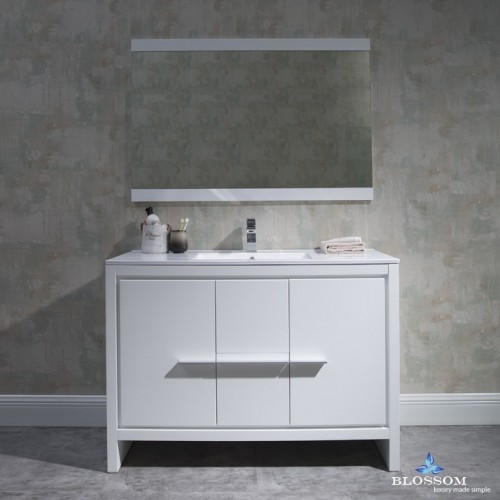 Milan 48" Vanity Set with Mirror