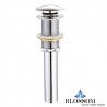 1-1/4" Brass pop up drain with no overflow
