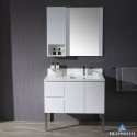 Monaco 36" Right Vanity Set with Chrome Legs