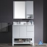 Monaco 36" Left Vanity Set with Mirror and Wall Cabinet