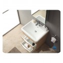 Fresca FVN8525WK Milano 25" Modern Bathroom Vanity with Medicine Cabinet and Faucet in White Oak