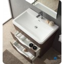 Fresca FVN8532RW Milano 31" Modern Bathroom Vanity with Medicine Cabinet and Faucet in Rosewood