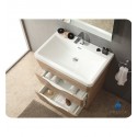 Fresca FVN8532WK Milano 31" Modern Bathroom Vanity with Medicine Cabinet and Faucet in White Oak