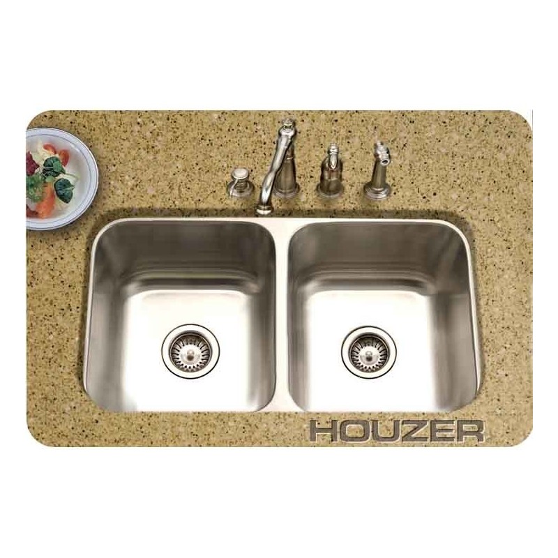Houzer MD-3109-1 Undermount Double Basin Kitchen Sink