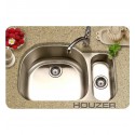 Houzer MG-3209SR-1 36 inch Undermount 80 / 20 Large Left Basin Kitchen Sink