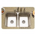 Houzer MGD-3120-1 Undermount Double Basin Kitchen Sink
