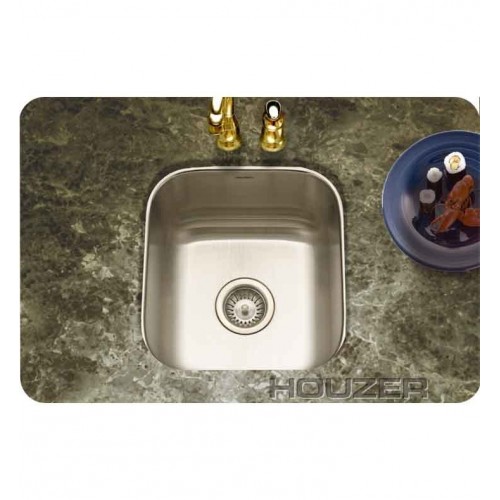 Houzer MS-1708-1 Undermount Single Basin Bar Sink