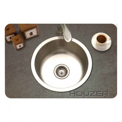 Houzer SCF-1830-1 Round Self Rimming Bar Sink