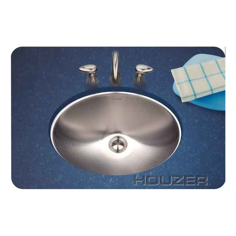 Houzer CH-1800-1 Undermount Oval Bathroom Sink