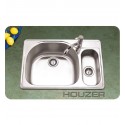 Houzer RMG-3322SR-1 Self Rimming 80 / 20 Large Left Basin Kitchen Sink