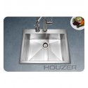 Houzer BCS-2522 Drop In Single Basin Stainless Steel Kitchen Sink
