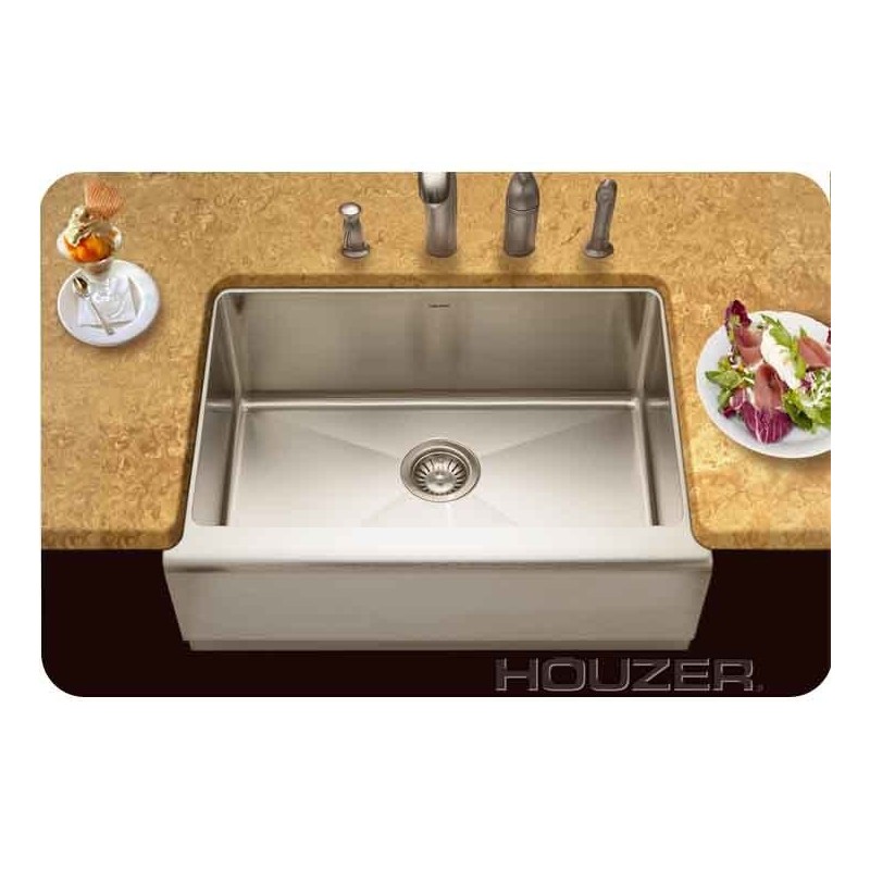Houzer EPS-3000 Farm House Undermount Single Basin Kitchen Sink
